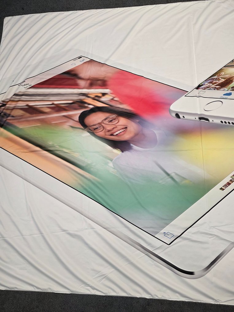 Apple iPad air and iPhone 6 Fabric Graphic Panel – Rare Collectible - 麥金塔 #1.0