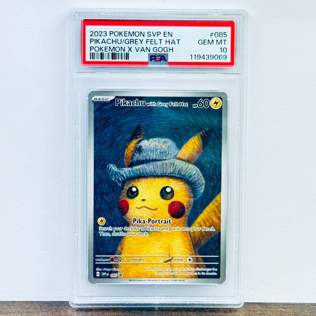 Pokémon Graded card - Pikachu grey felt hat (van gogh) 085 - Pokémon - PSA 10 #1.0