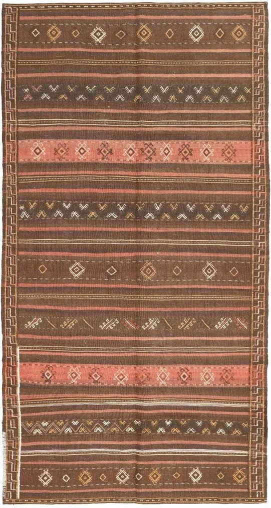 Σύγχρονα Αφγανικά Kelim - Χαλί - 261 cm - 137 cm - Ιστορίες της Ανατολής #1.0