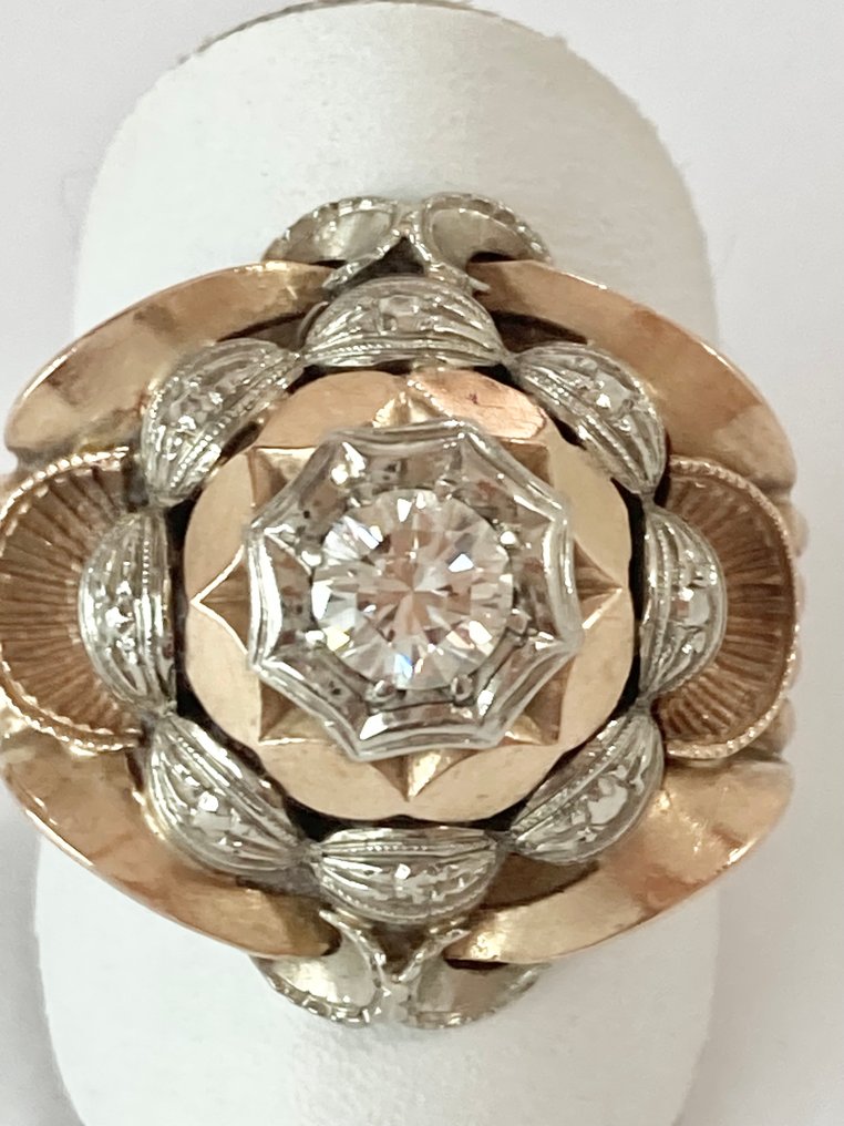 Statement δαχτυλίδι - 18 καράτια Λευκός χρυσός, oro rosso - 0.55ct. tw. Διαμάντι (Φυσικό) #3.2