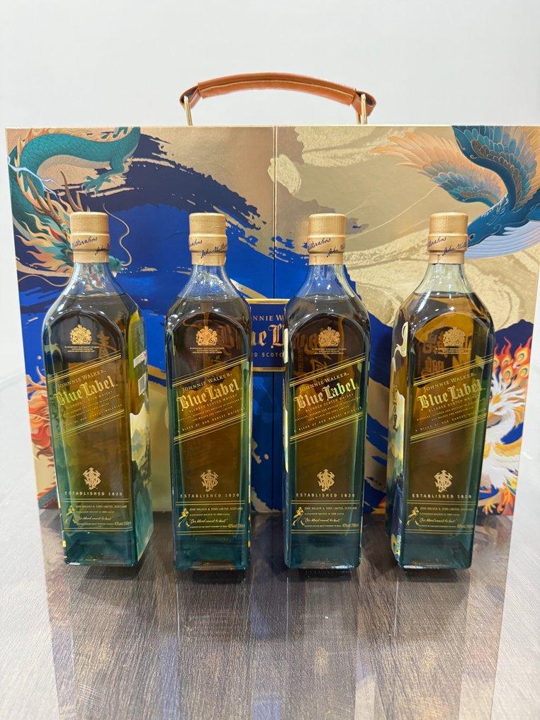 Johnnie Walker Blue Label Limited Edition “Divine Beasts” - b. 2020s - 20cl - 4 bottles #2.1
