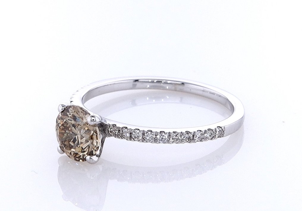 Δαχτυλίδι - 14 καράτια Λευκός χρυσός -  1.18ct. tw. Διαμάντι (Φυσικού χρώματος) - Διαμάντι #2.1