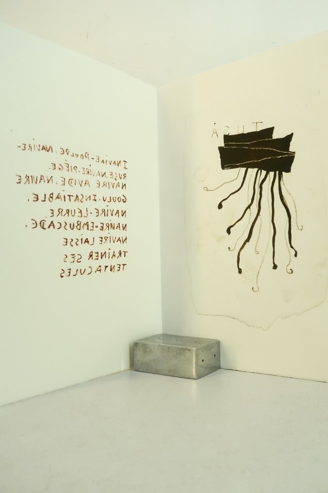 Signed; Richard Texier et Gilbert Lascault - Le Navire-Poulpe. [n°18/27, fully lithographed book] - 1996 #4.3