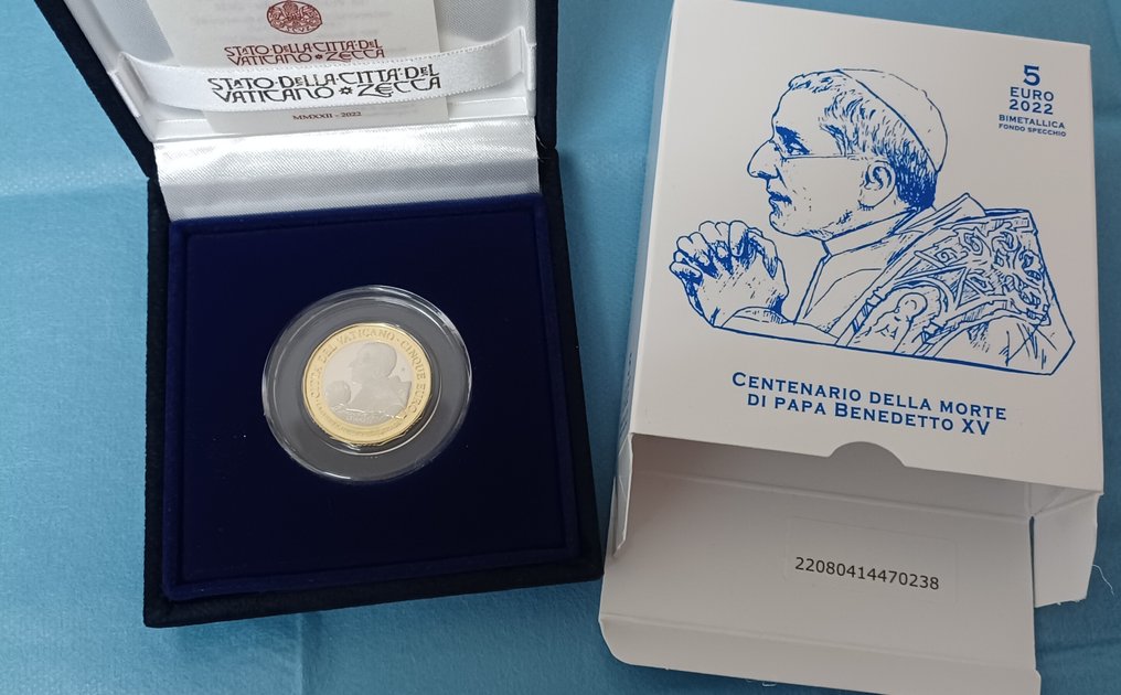 Βατικάνο. 5 Euro 2022 "Benedetto XV" Proof  (χωρίς τιμή ασφαλείας) #2.1