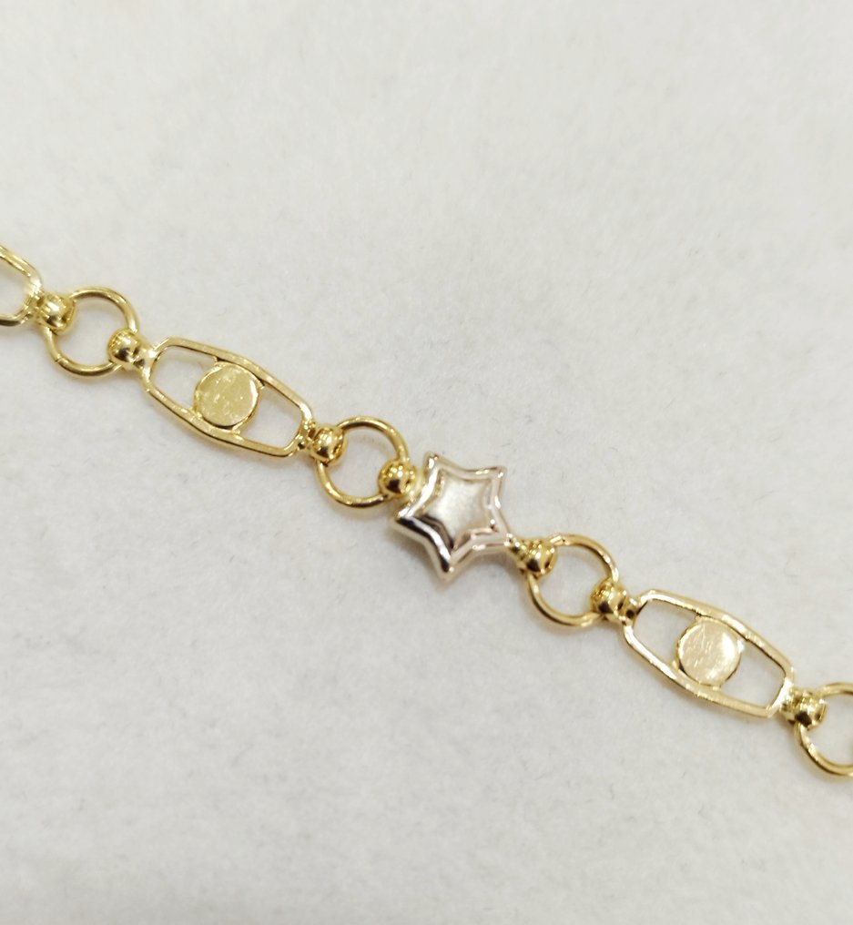 Βραχιόλι - 18 καράτια Λευκός χρυσός, Κίτρινο χρυσό #1.0