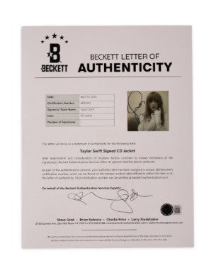 Taylor Swift - Signed Custom Framed "The Tortured Poets Department" CD Album Insert - With COA - CD #3.2