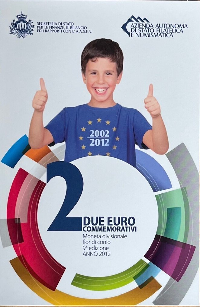 San Marino. 2 Euro 2012/2014 (3 stuks) (Zonder minimumprijs) #4.3
