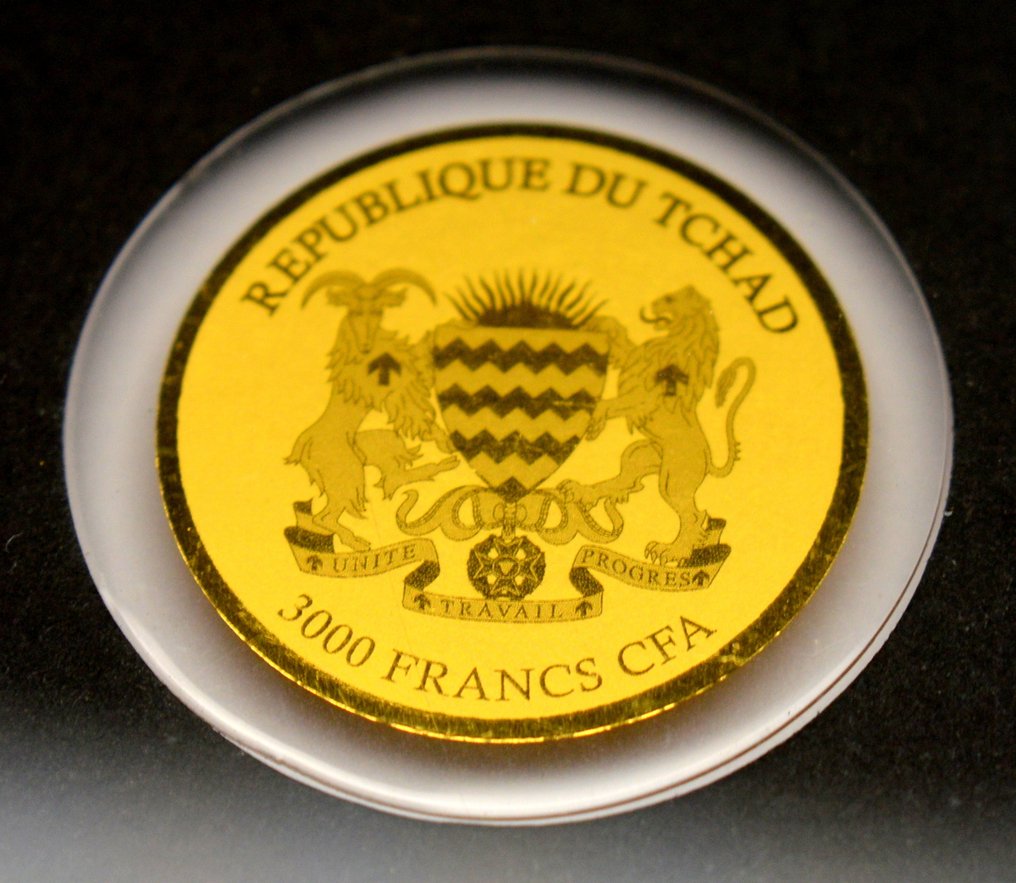 乍得. 3000 Francs 2015 - Berlin Bundesrat - 1/500oz (.999) (没有保留价) #3.2