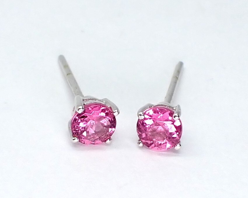 Sans prix de réserve - Boucles d'oreilles - 18 carats Or blanc - 0.50ct. tw. Tourmaline - Pas de prix de réserve #2.1