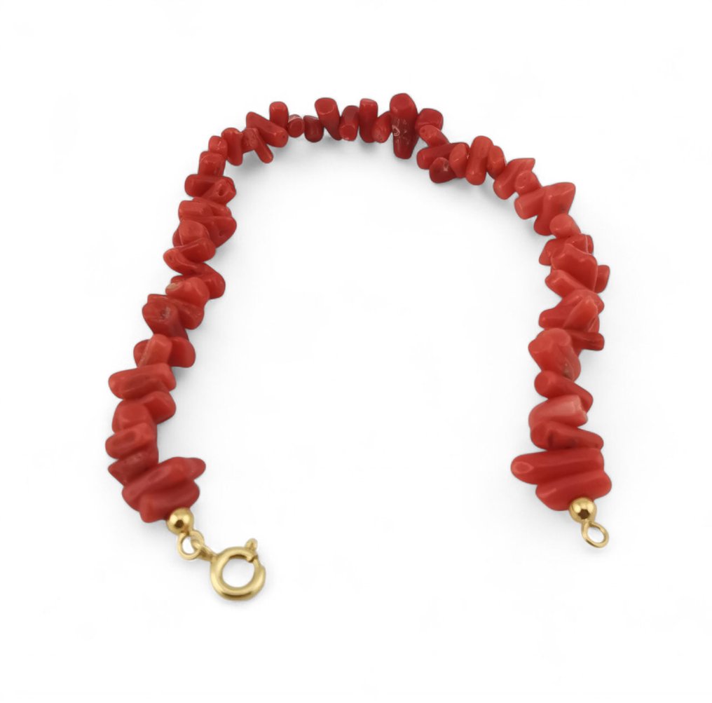 Coral - Silver - Bracelet - handmade craftsmanship #3.2