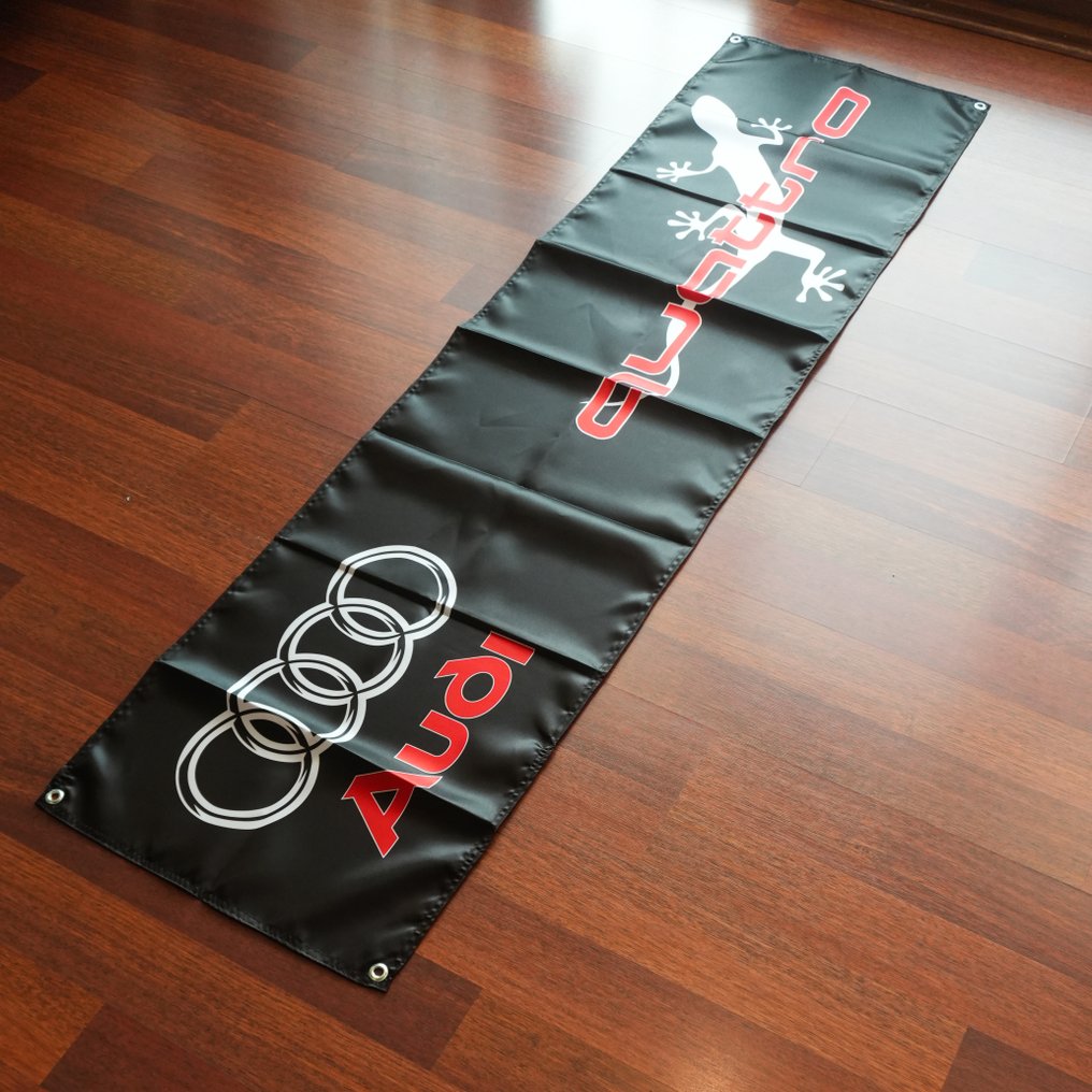 Drapeau - Audi - Quattro – Heritage Racing Banner - 180 × 45 cm #2.1