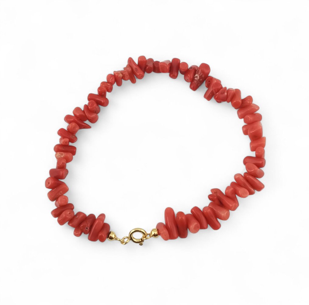 Coral - Silver - Bracelet - handmade craftsmanship #1.0