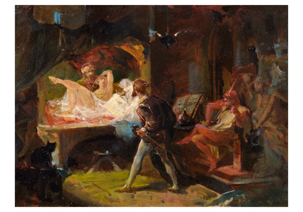 Scuola inglese (XIX) - Scena d’interno #2.1