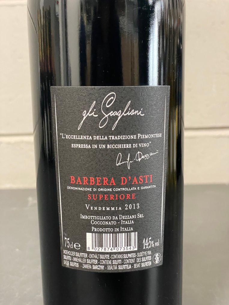 Dezzani: Barbera d'Asti Superiore Gli Scaglioni 2013 & Barbera d'Asti Superiore La Luna e Le Stelle - Piemonte DOCG - 7 Bottiglie (0,75 L) #4.3