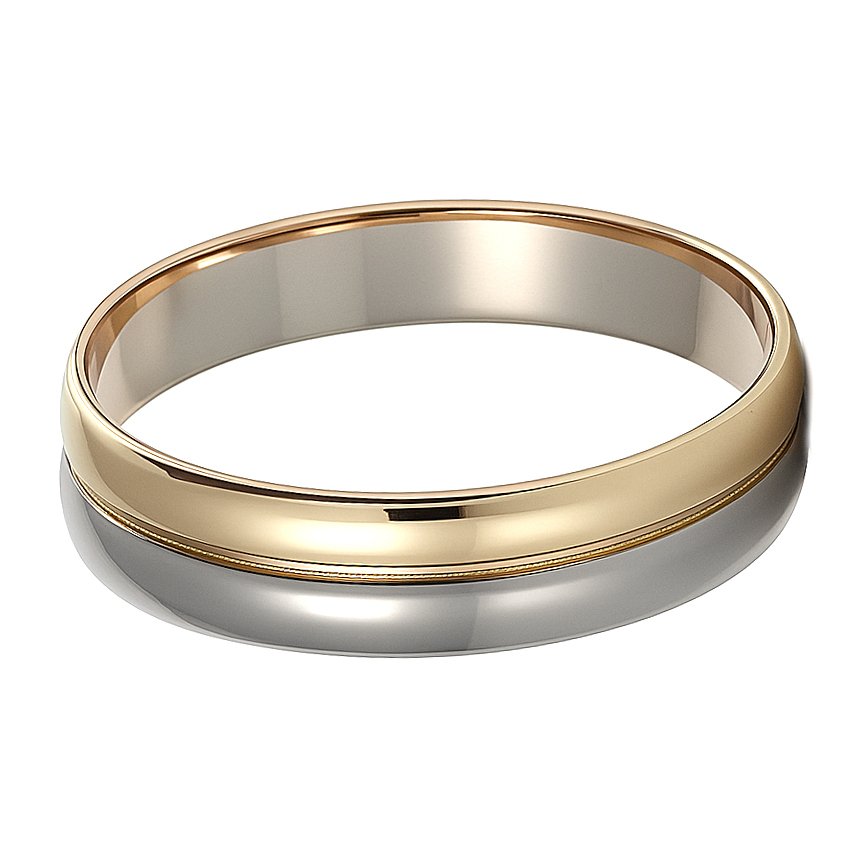 χωρίς τιμή ασφαλείας - Δαχτυλίδι - 18 καράτια Κίτρινο χρυσό, Λευκός χρυσός #2.1