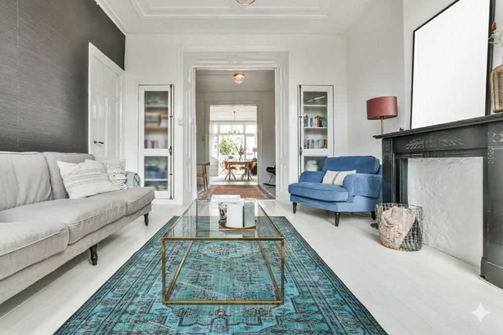 Turquoise κλασικό - Χαλί - 240 cm - 150 cm - με πιστοποιητικό #1.0