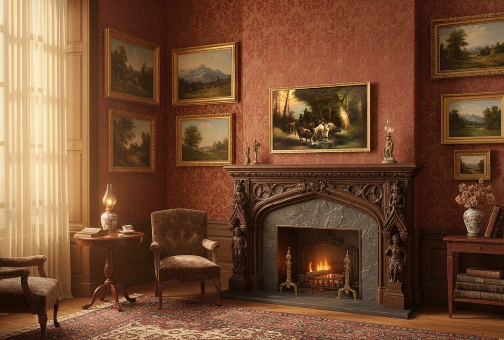 Albert Lugardon (1827-1909) - Troupeau de Vaches à l'Aube #1.0