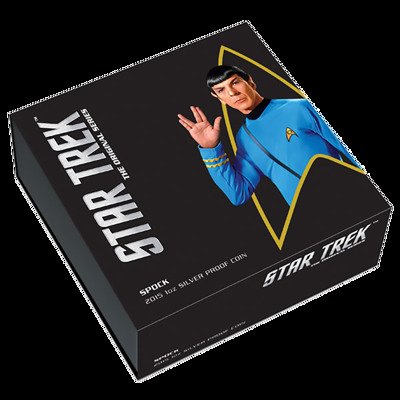 Tuvalu. 1 Dollar 2015 STAR TREK™ - Die Original Serie - Mr. Spock™, 1 Oz (.999) #3.2