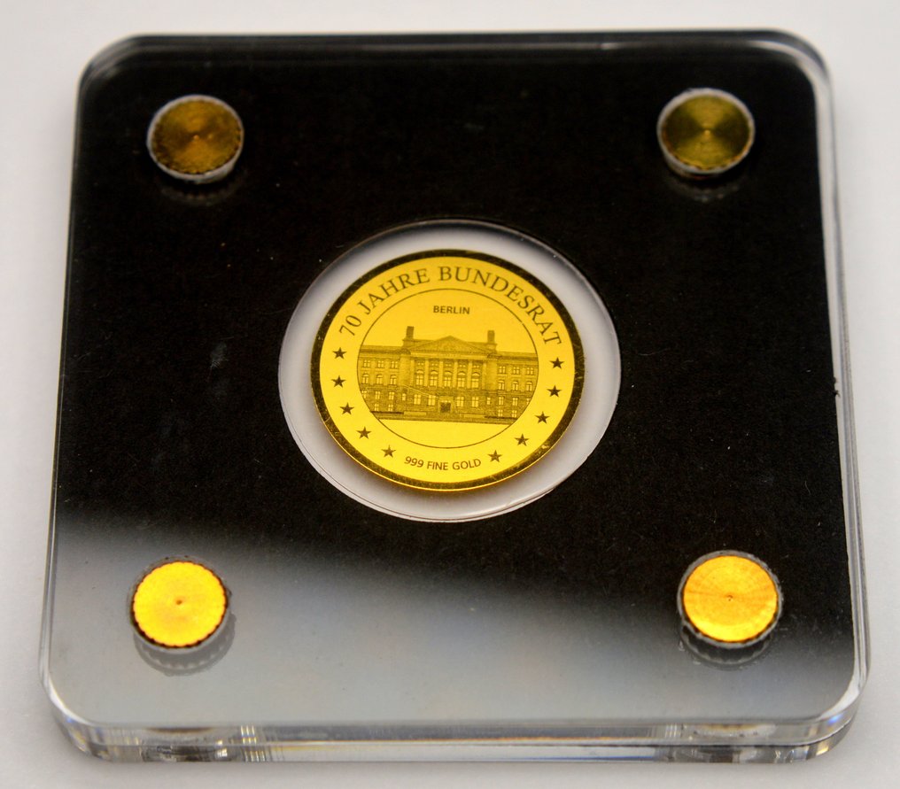 乍得. 3000 Francs 2015 - Berlin Bundesrat - 1/500oz (.999) (没有保留价) #1.0