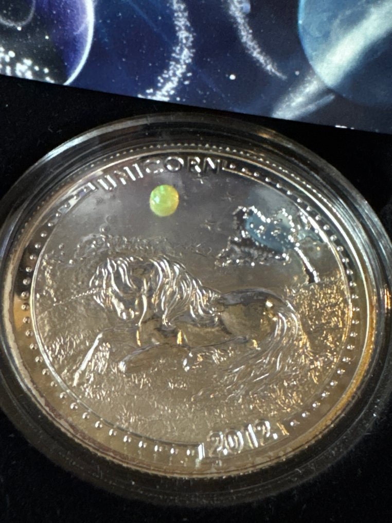 Camerun. 1000 Francs 2012 Einhorn mit Opal 2012 - 20 Gramm mit CoA und BOX #1.0