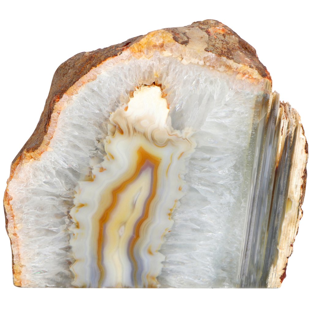 Ingen reservation - Regnbueagat - Geode - 13x13x8 cm- 2.1 kg #1.0