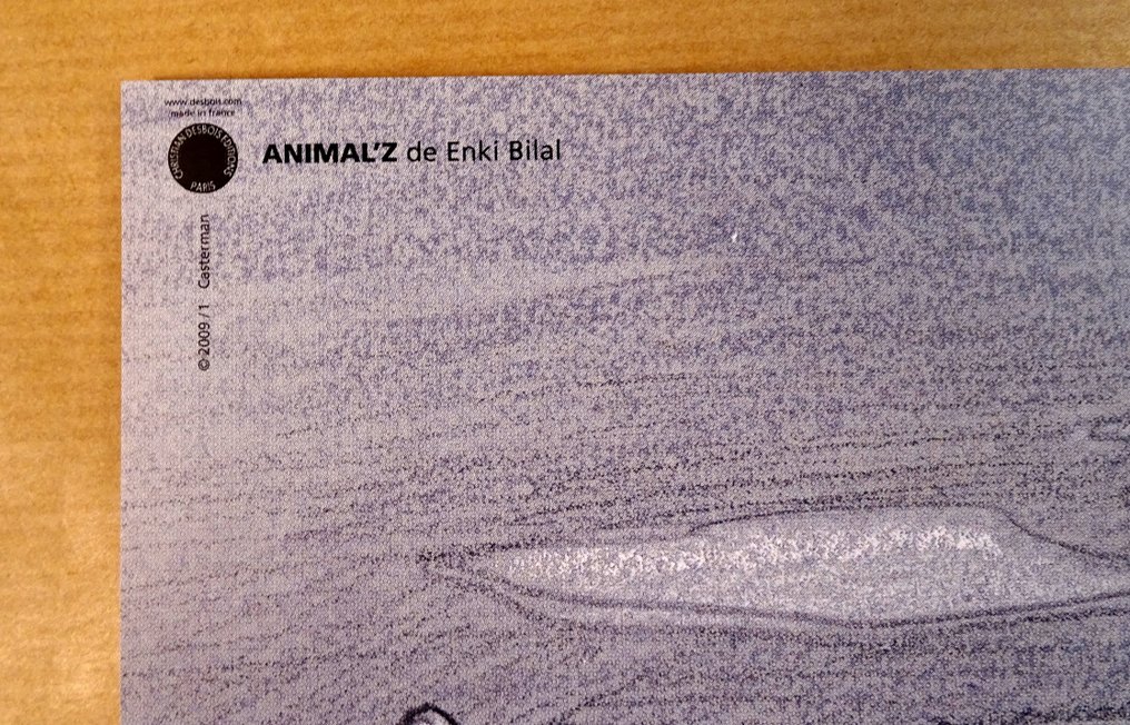 Bilal, Enki - 1 Offset Print - ANIMAL'Z - Ours - 2009 #4.3