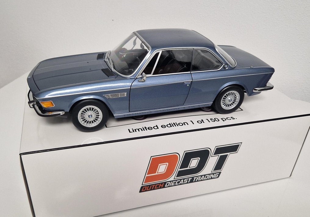 KK-Scale 1:12 - Modellauto - BMW E9 3.0 CSI - 1971 - Alpina Velgen - Blauw metallic - Limitierte Auflage, 150 Stück! #1.0