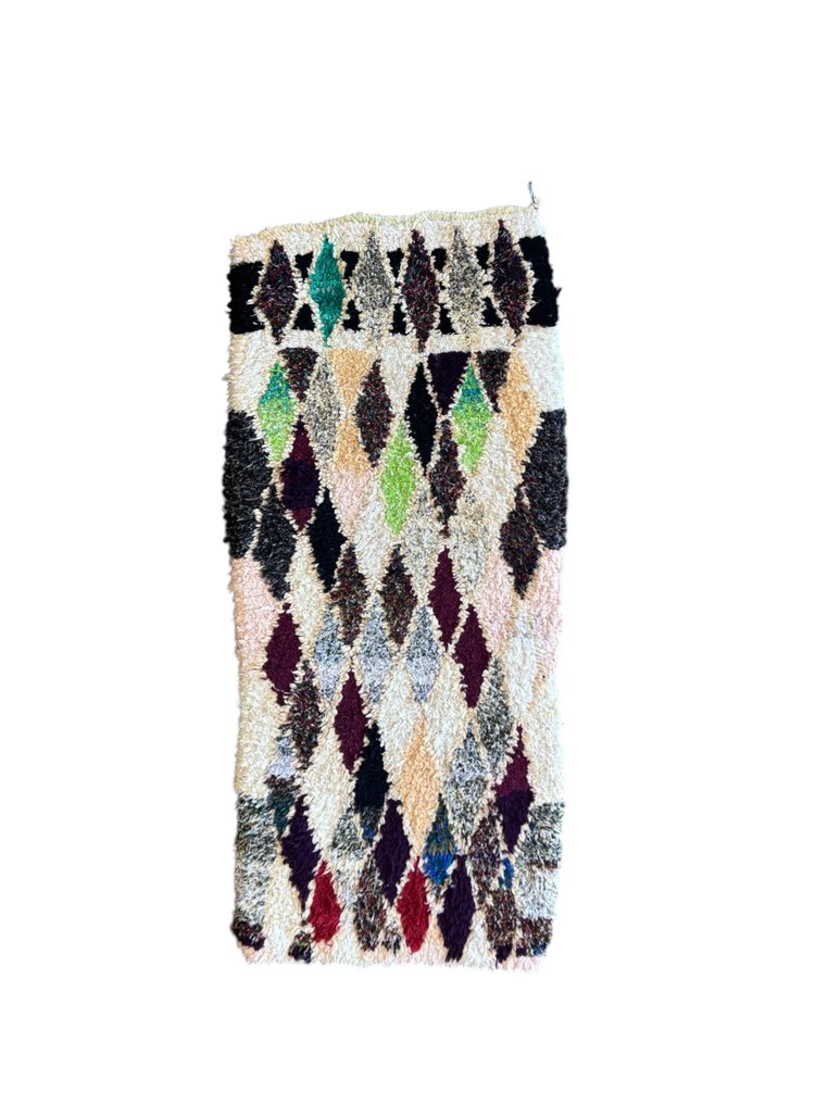 摩洛哥地毯，波希米亚风格装饰，小型复古贝尔贝尔地毯——手工织羊毛——正宗摩洛哥工艺 - 地毯 - 180 cm - 80 cm - 手工编织的羊毛地毯 #1.0