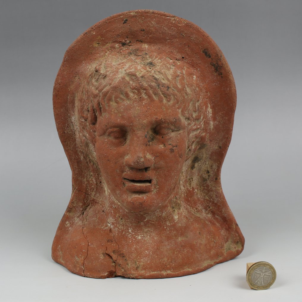 Etruscan 陶器 解剖祭祀模型：带有TL热释光测试的头部 #2.1
