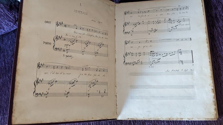 Lamote de Grignon - Passioneras, original partituras de Joan Lamote de Grignon i Bocquet - 1901 #2.1