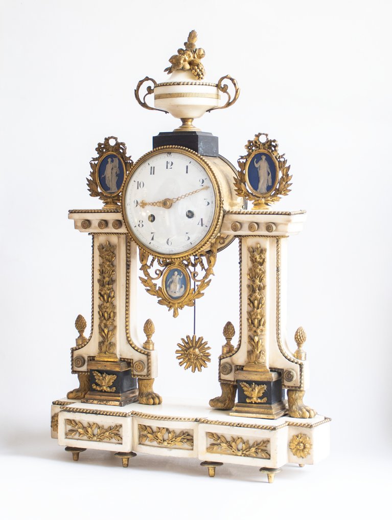 Portico clock Louis XVI - Gilt bronze - 1790 #1.0