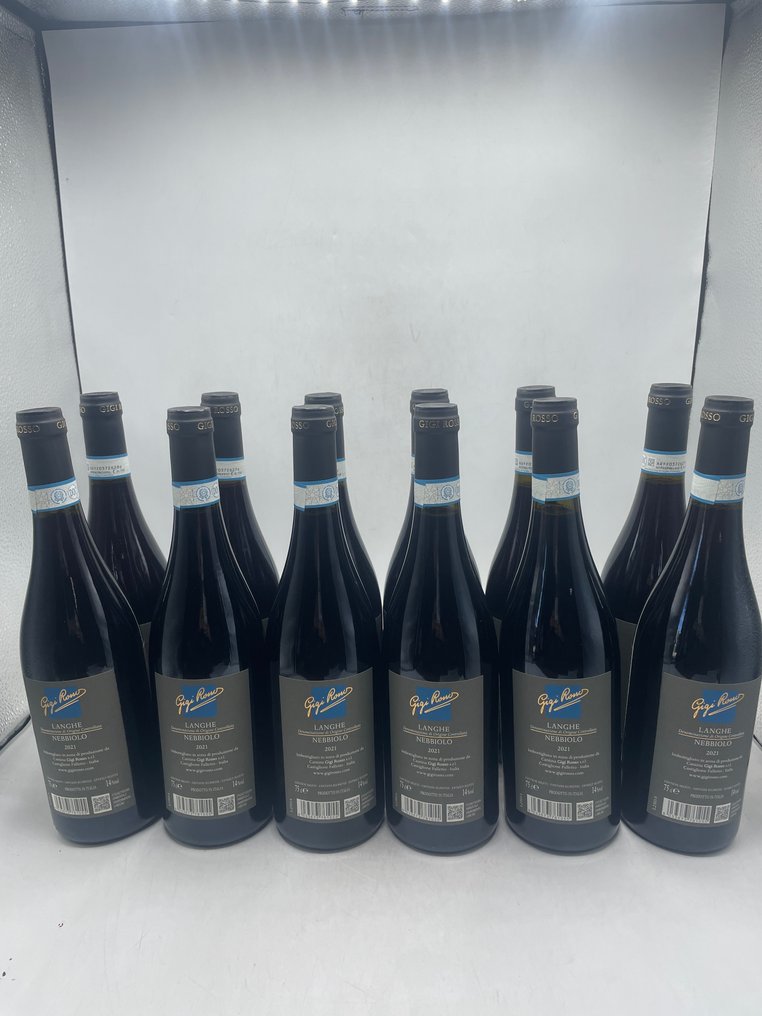 2021 Gigi Rosso, Nebbiolo - Langhe DOC - 12 Butelki (0,75l) #1.0