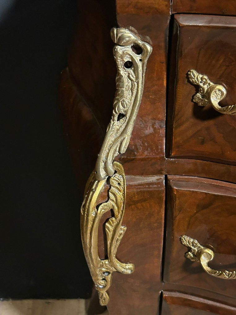 床头柜 (2) - 木, 大理石, 黄铜色 #4.3