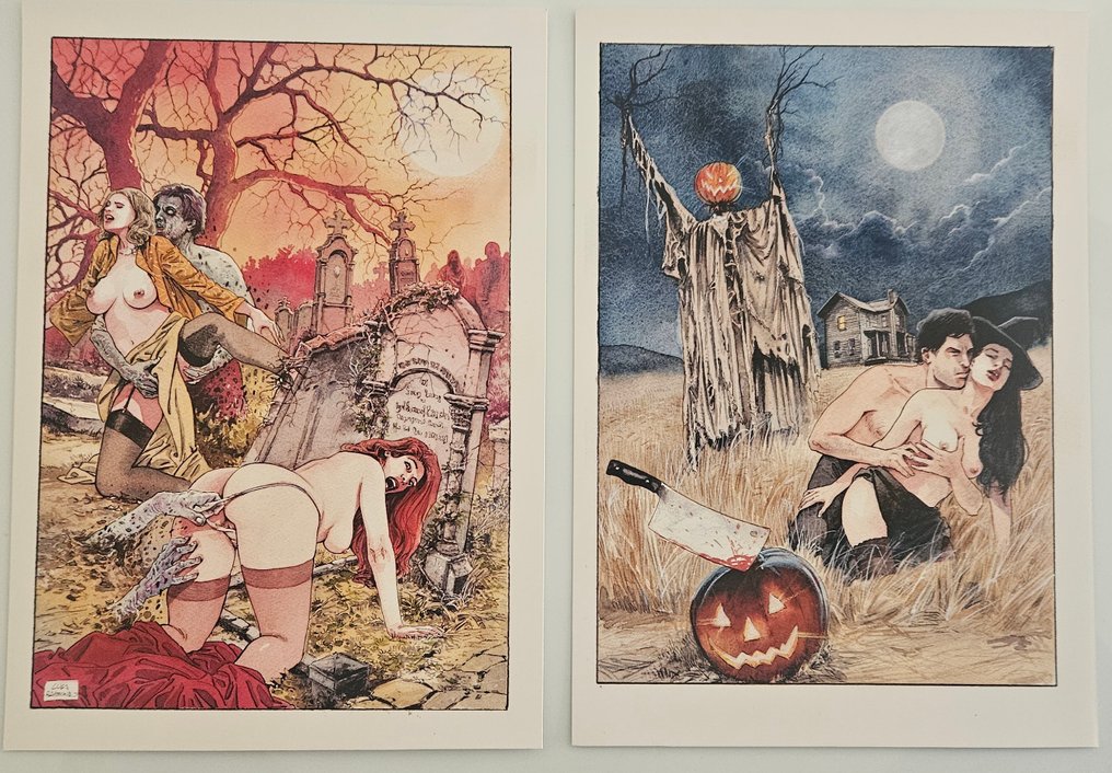 Luca Raimondo - 1 Portfolio + original drawing - Erotic horror - 2023 #4.3