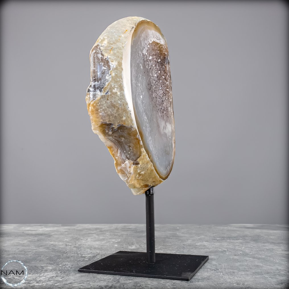 美丽天然的玛瑙与玉髓 在巴西- 784.55 g #3.2