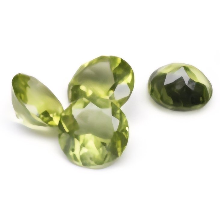 4 pcs Gul, Grønn Peridot - 5.62 ct - Antwerpen laboratorium for edelsten testing (ALGT) #1.0