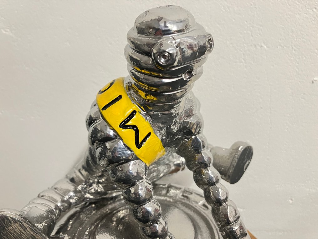 Michelin man bibendum - Statuetta - Michelin man bokspring - Alluminio #1.0