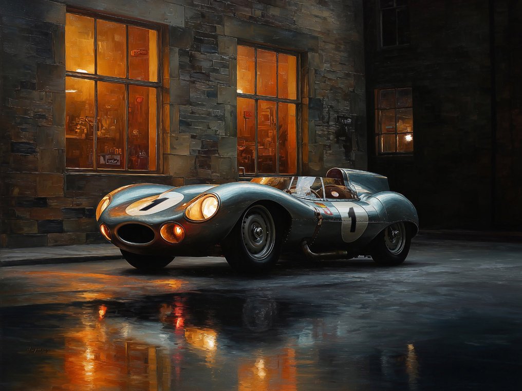 Canvas Fit - Alberto Ricardo - Jaguar D-Type – Noches de gloria #2.1