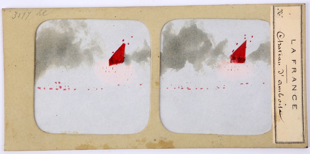 Optisk legetøj - Stereo card tissue - 1850-1900 - Væv stereobillede #4.3