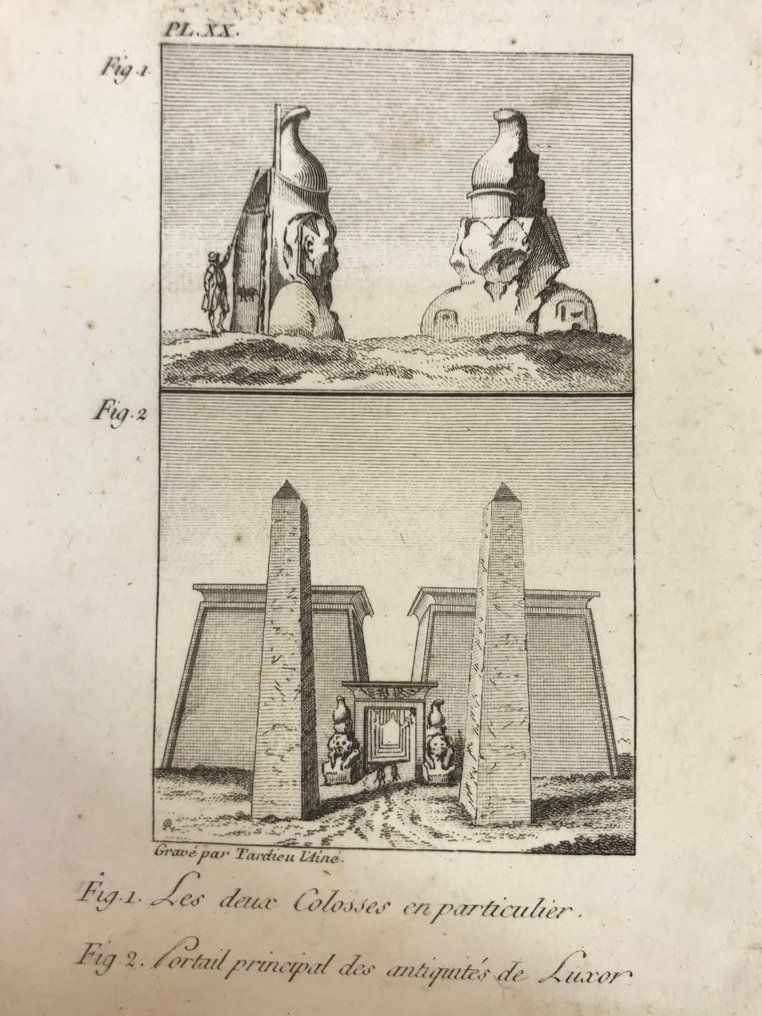 Frédéric Louis Norden / Tardieu l'aîné - Bibliothèque portative des voyages [atlas de 23 planches, Egypte et Nubie] - 1817 #1.0