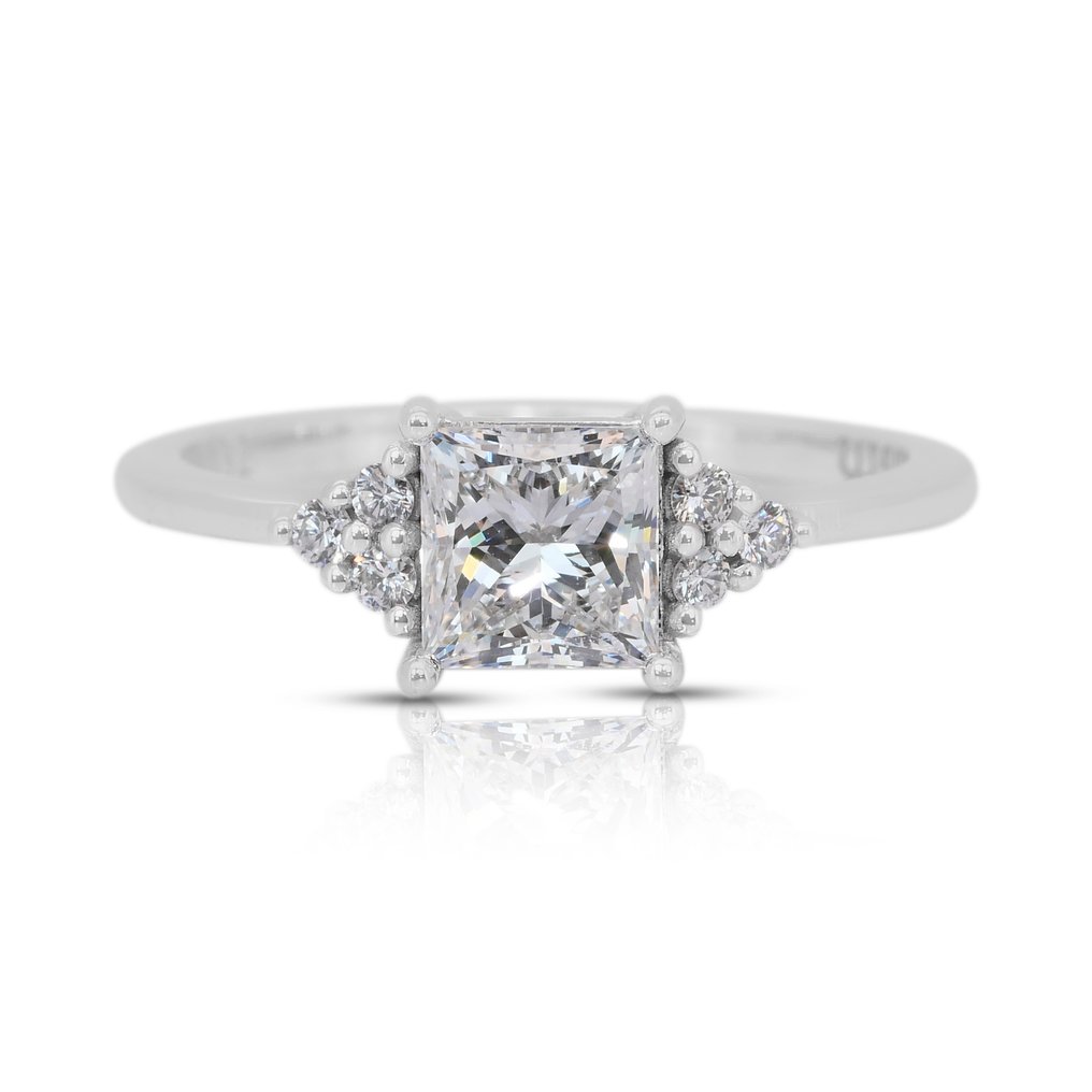 Δαχτυλίδι - 14 καράτια Λευκός χρυσός - 1.15ct. tw. Διαμάντι (Φυσικό) - Διαμάντι #1.0