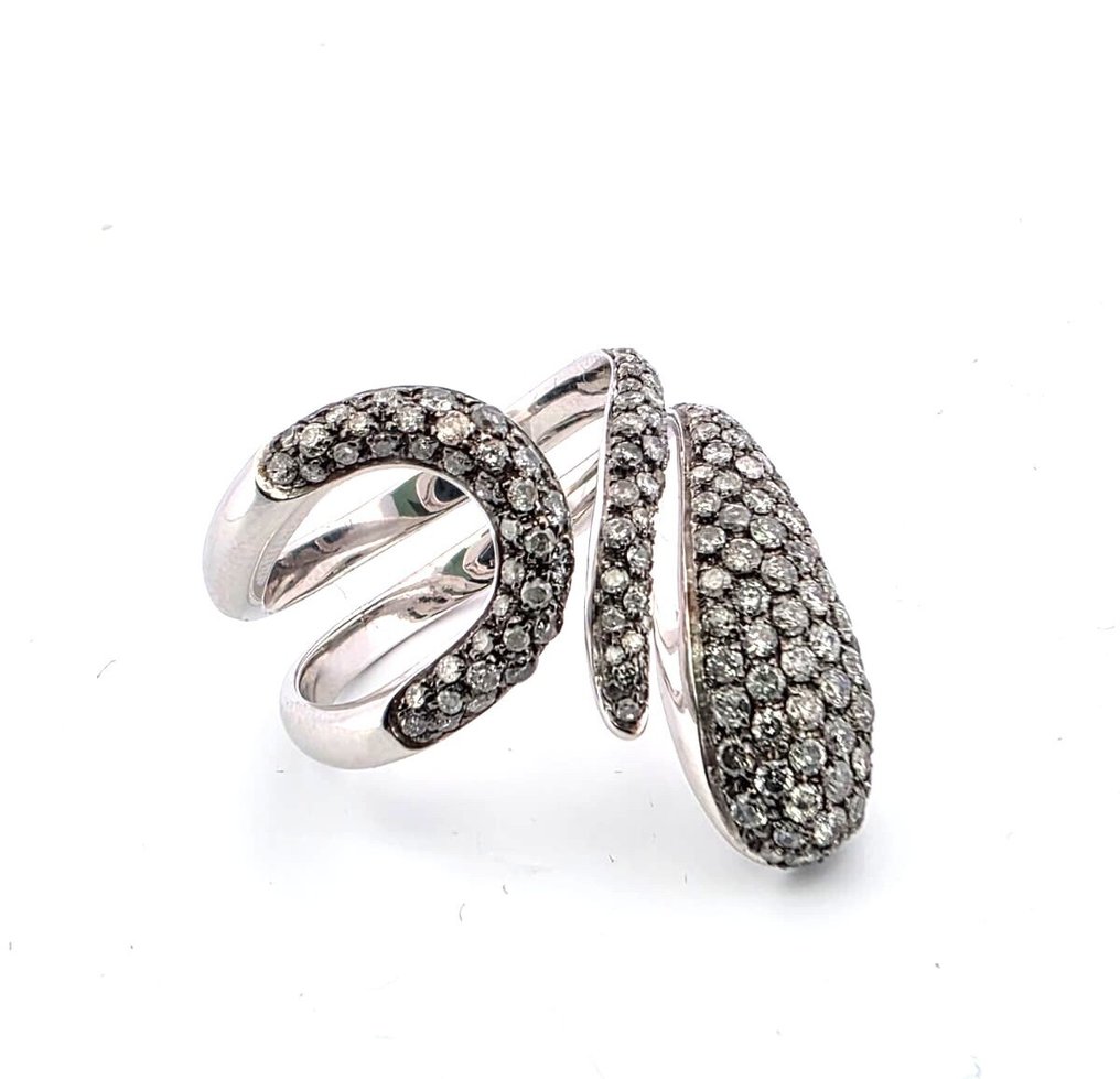 戒指 - 18 克拉 白金 -  3.00ct. tw. 鉆石 (天然)  #4.3