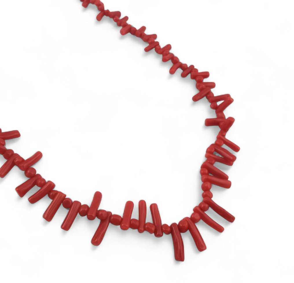 Corallo - Argento - Collana - lavorazione artigianale #4.3