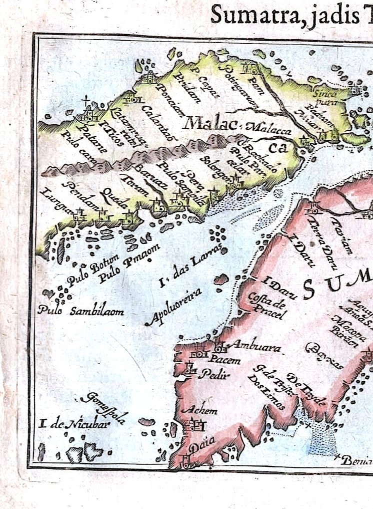 Asia - Singapore, Indonesia, Sumatra, Malaysia; Bertius - Sumatra insula - 1618 #1.0