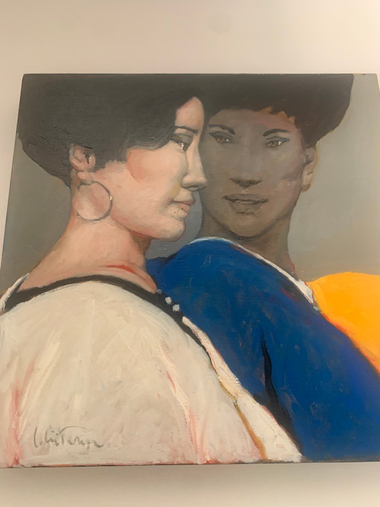 Civitarese Goffredo (1936-2016) - Lei di profilo e l'altra #1.0