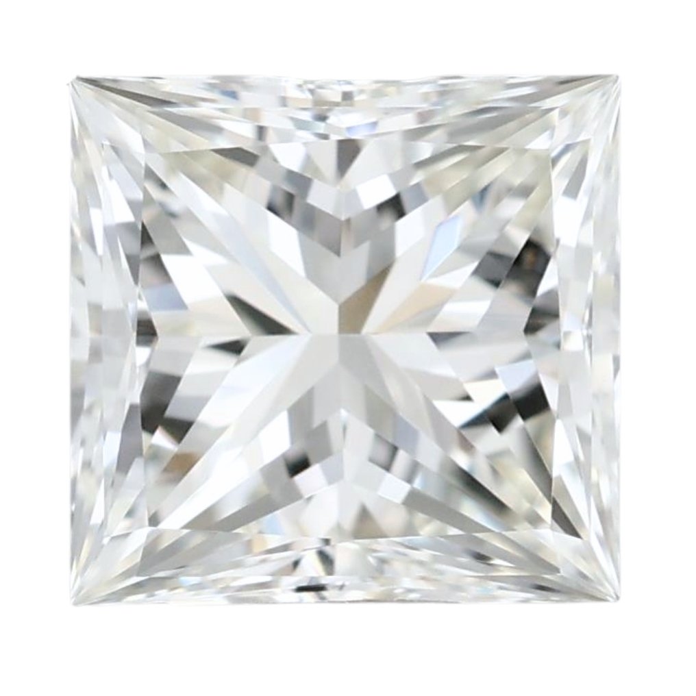 1 pcs 鑽石  (天然)  - 1.00 ct - 方形 - I(極微黃、正面看為白色) - IF - 國際寶石學院（International Gemological Institute (IGI)） - 炫目的钻石 #1.0