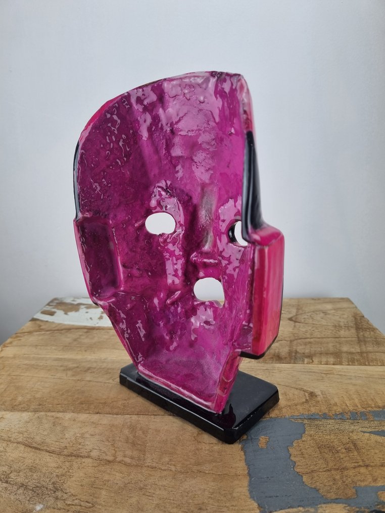 Steen - Geen minimumprijs!! Mexico Begrafenis Dodenmasker - - #3.2