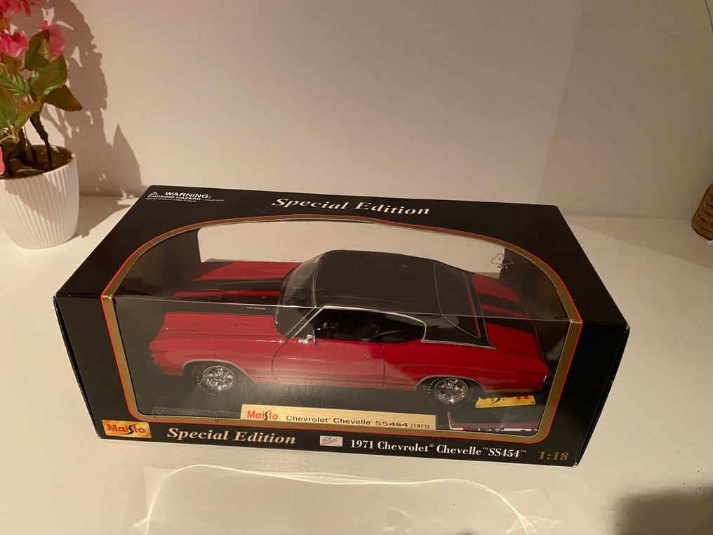 Maisto 1:18 - Machetă mașină - 1971 Chevrolet Chevelle SS454 - Ediție specială #1.0