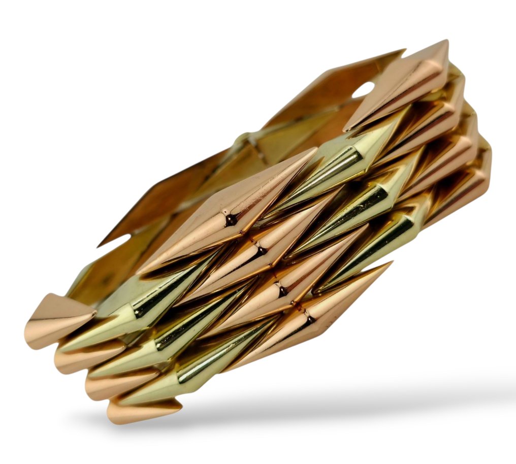 Βραχιόλι - 14 καράτια Ροζ χρυσό, Κίτρινο χρυσό #1.0