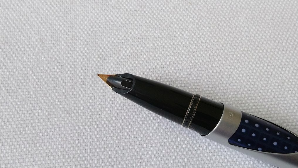 Sheaffer - SHEAFFER set 2 pens Intrigue Blue Whale Shark: Ballpoint + Fountain pen 14K/585 M-Nib + Pen Case - Fountain pen #3.2